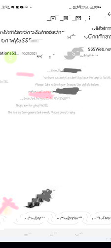 Maternity notification