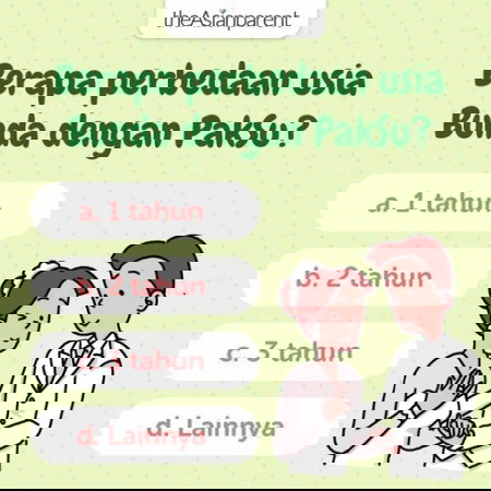 Jarak usia Bunda dan suami