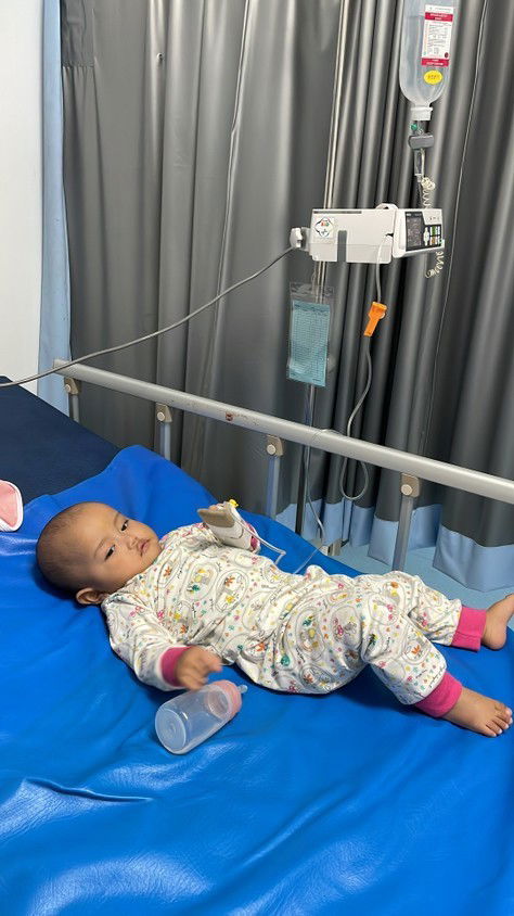 Baby Alika usia 8bln kena covid-19