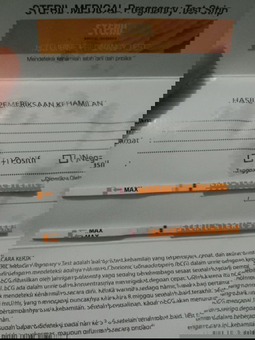 Hasil test pack garis 2 samar