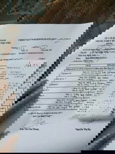 Đi thăm e mà bAc si bảo mẹ bị thiếu máu