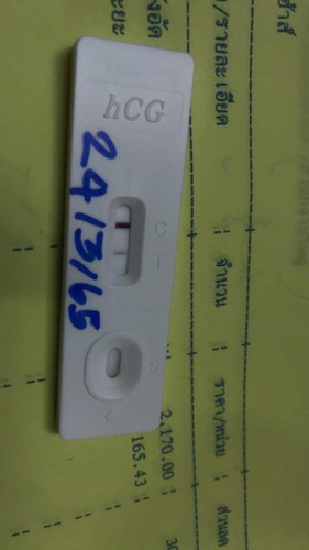 ตรวจท้องขึ้น2ขีดจางๆในวันที่24/3/65