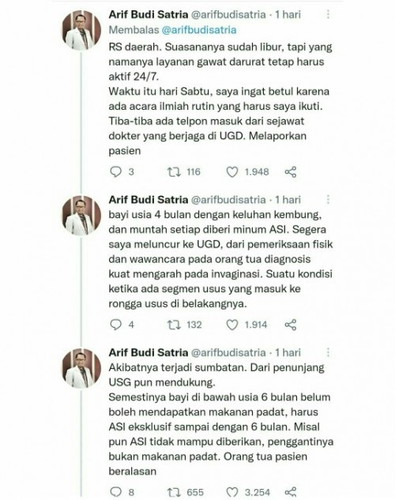 Bahaya Mpasi dini Sebelum 6 bulan tanpa saran Dokter Spesialis Anak