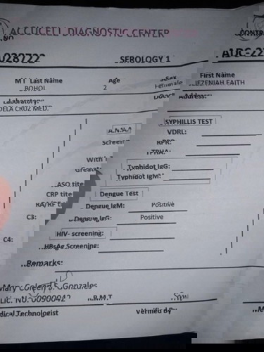 My 2 yrs old baby girl is Dengue positive