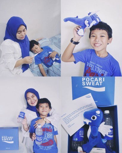 ANAK DEMAM ATASI DENGAN POCARI SWEAT