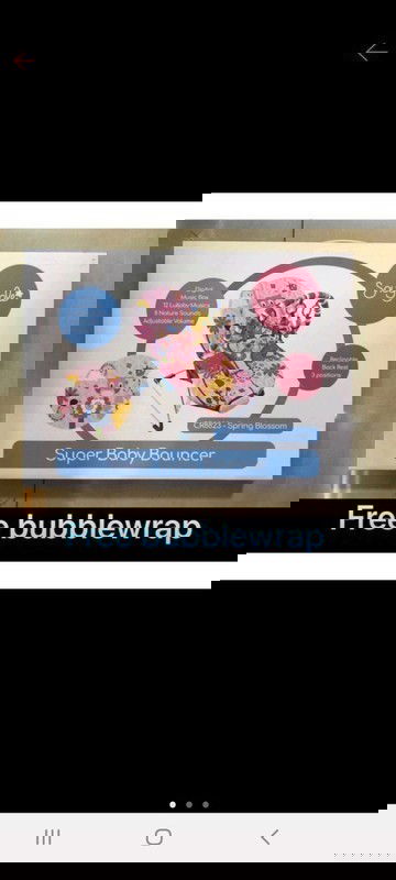 Jual PL like new Snuggle Super Baby Bouncer Rp. 190.000