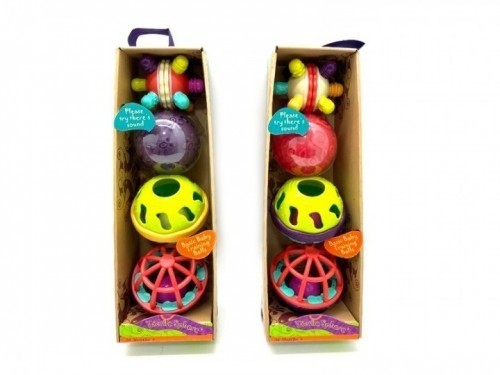 Teething rattle training ball