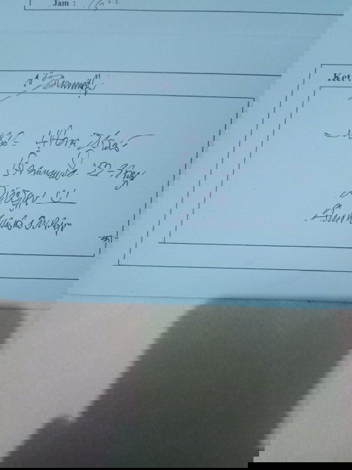 Bunda mau tanyak dong 
Ini tulisan dri dr. Wktu USG Ap y artinya bun 
Tolong bntu jwb ya bunda......