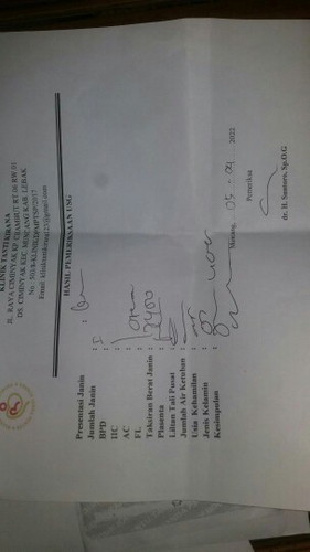 hasil usg apakah normal