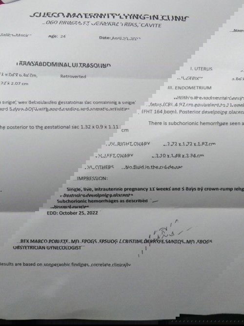 SUBCHORIONIC HEMORRHAGE