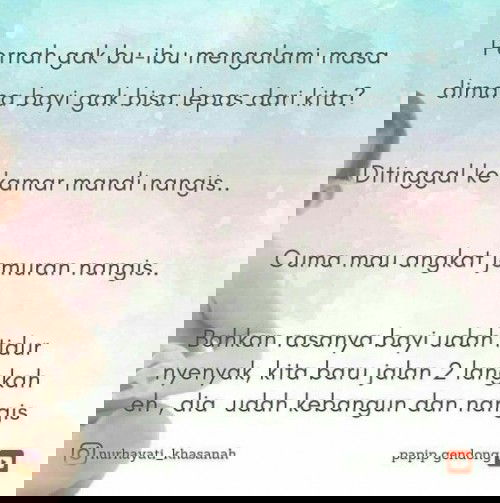 Kenapa sih bayi kok nangis terus kalau di tinggal?