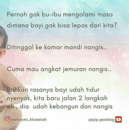 Kenapa sih bayi kok nangis terus kalau di tinggal?