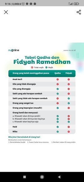 Wajib membayar qadha bagi bumil busui