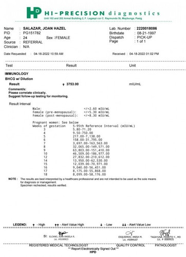 HIGH HCG NO GESTATIONAL SAC