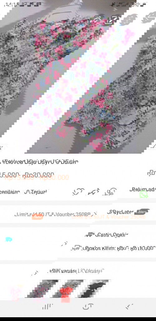 Preloved baju bayi 0-6 bulan