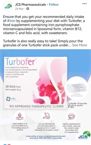 Turbofer granules - 3 mos preggy