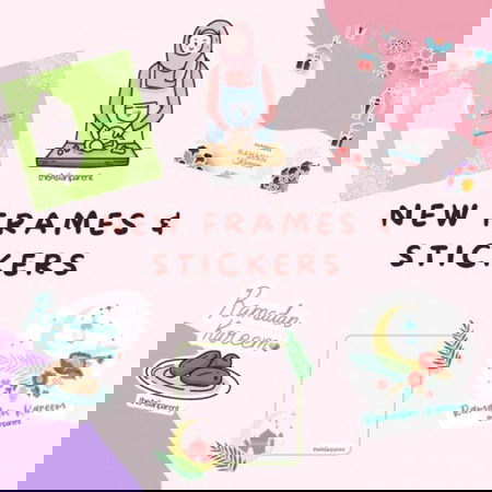 Ramadan Frames and Stickers!