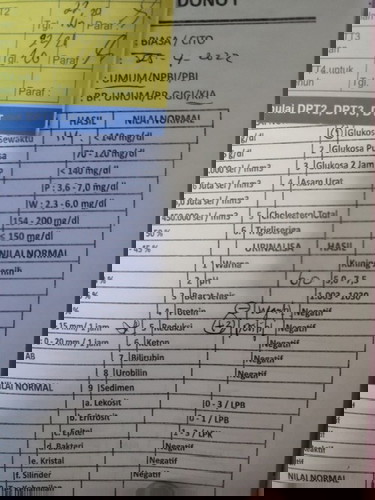 Reduksi positif 3 dicek gula masih normal