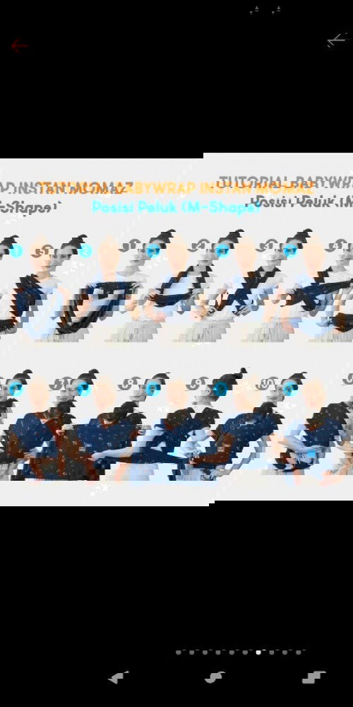 Preloved babywrap instan momaz