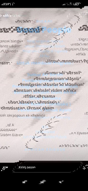 Sedekah untuk saudara muslim di uganda afrika