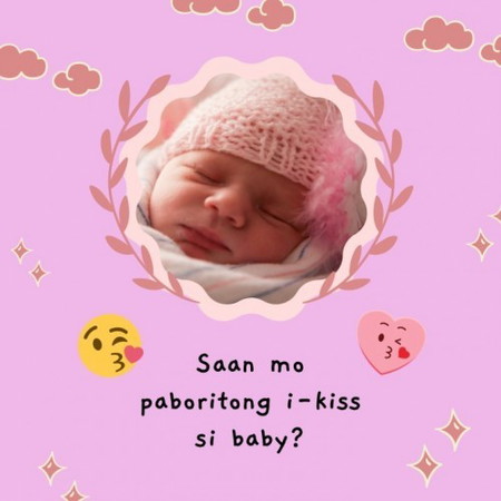 Saan mo paboritong i-kiss si baby?