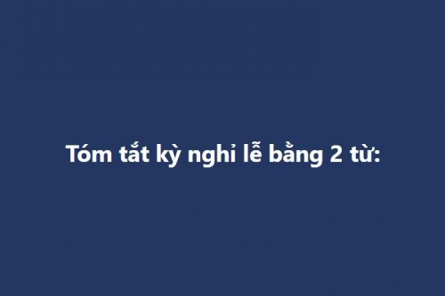 Hết lễ rồi, các mom thấy sao nè?