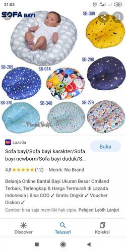 Sofa bayi gini boleh gak sih buat anak 36 hari?