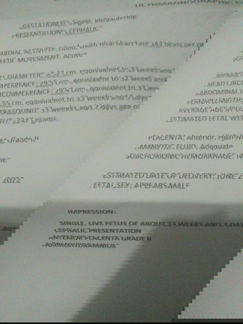 Mga mie normal poba c baby thanks papa G it's a boy