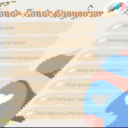 ⚠️ Tanda-tanda keguguran! ⚠️