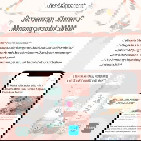 Screencap, Komen & Menang produk MAM!