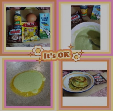 Pancake Bubur Sun (rasa pandan)