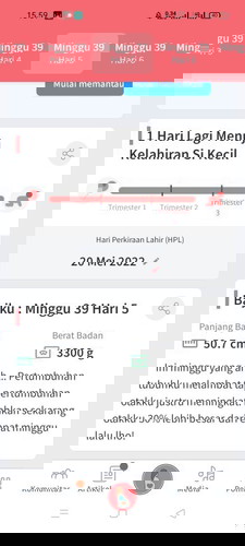 Belum lahir H - 1 HPL