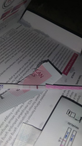 Bund mau tanya, hasil test pack nya begini positif apa nggak ya?