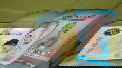 Jual Paket murah Bedak bayi, Breast Pad dan Kapas Bulat Bayi