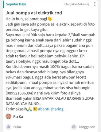 Bisa Bayar kalau barang sampai yah Bun
