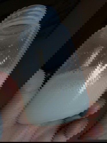 Pumping session after doing household chores