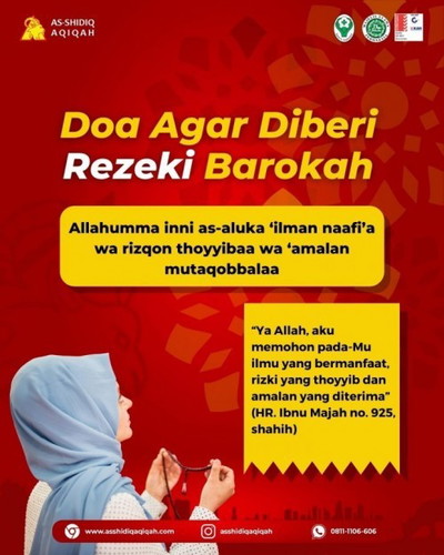 doa agar pak suami diberi rezeki berlimpah