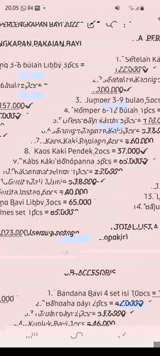 Nyicil beli perlengkapan Bayi