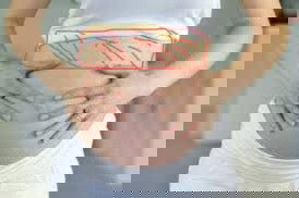 Week 25 upper abdomen pain one moment pain a while