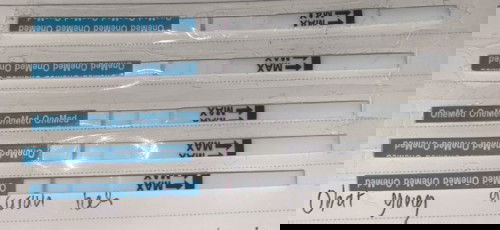 Hasil test pack samar