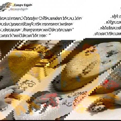 Would you let your kid choose such a cake? I find it a little too morbid for my liking