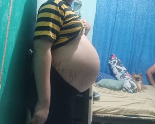 38 weeks and 4 days. EDD JUNE 4