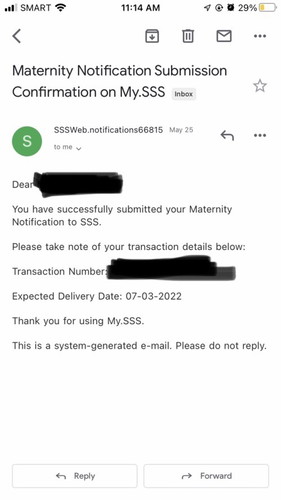 SSS NOTIFIACTION
