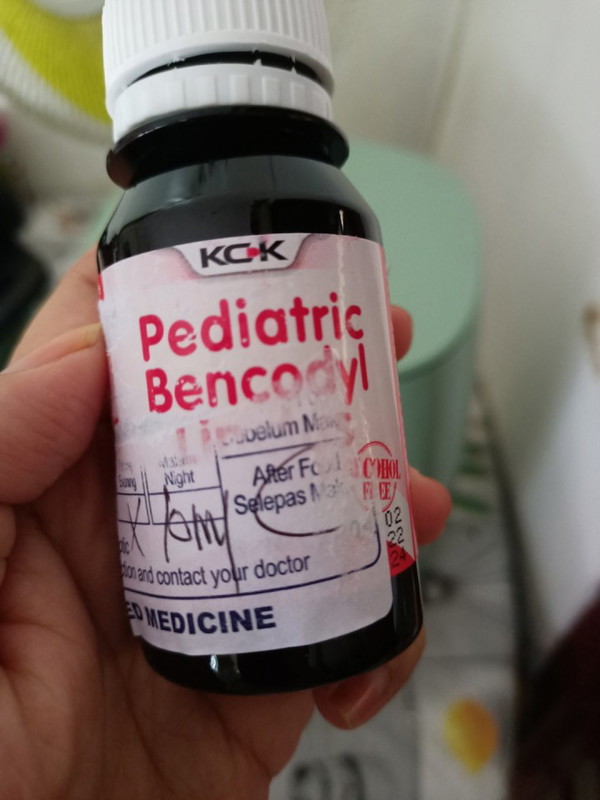 Bolehkan ambil Ubat batuk pediatric bencodyl linctus ketika