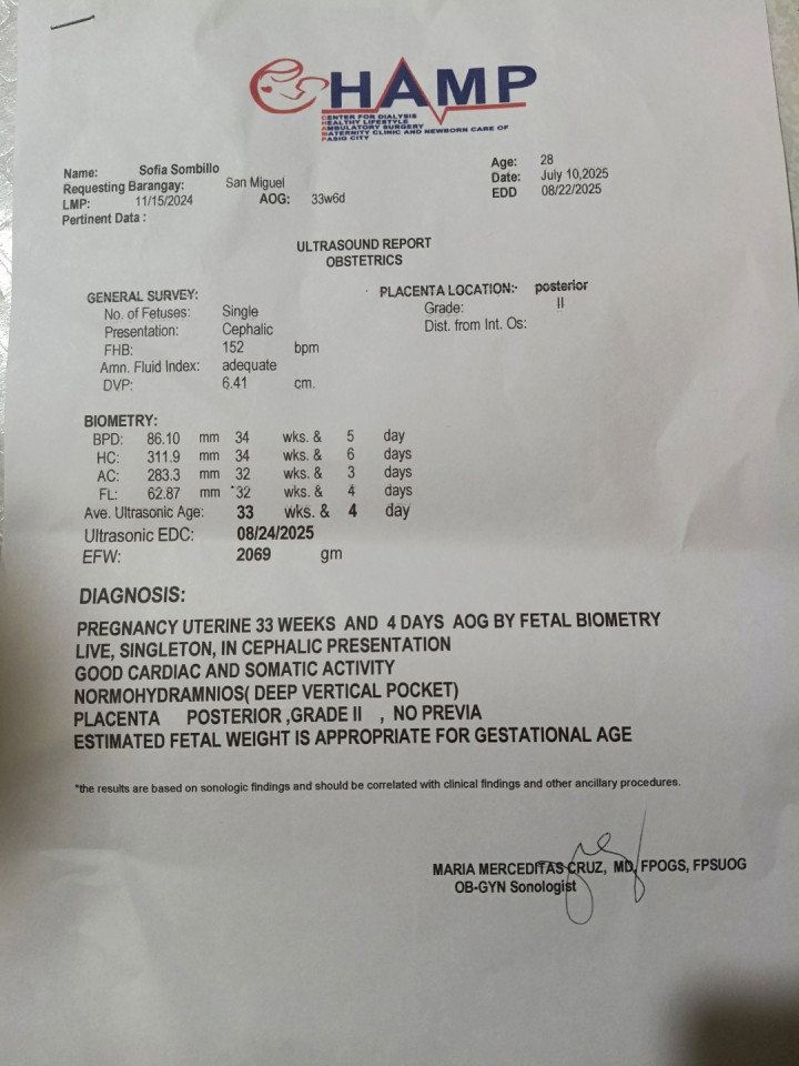 Mommies baka meron marunong magbasa ng results. Thank you🩵