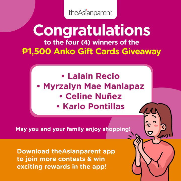 Big congrats to our ₱1,500 Anko Gift Card winners! 🛍️💳