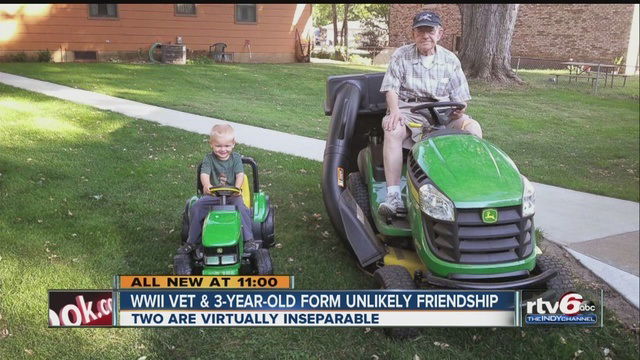 Veteran and Toddler prove that friendship knows no age!