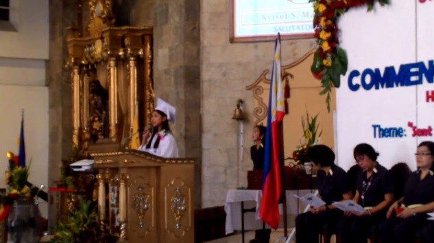 Salutatorian forced off stage during speech