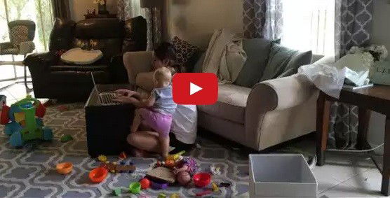 The struggle to work from home with a toddler - Hilarious!