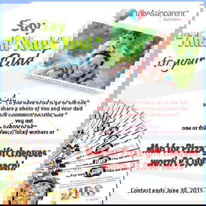 Father's Day 2015: Treat your dad to delicious meal worth P3,000!